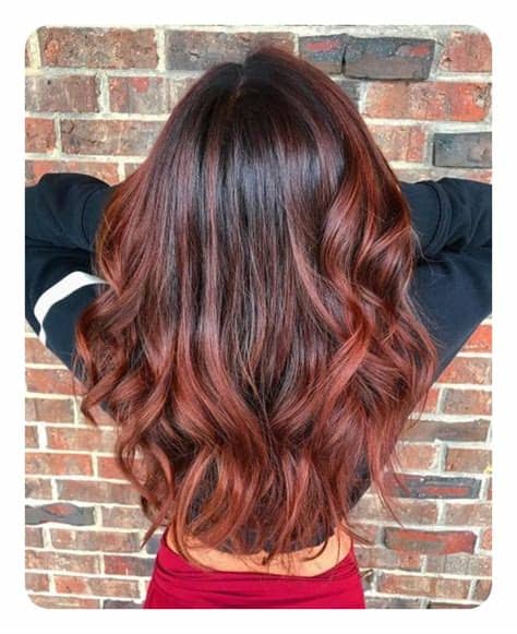 # 11 blunt cut with red highlights. 72 Stunning Red Hair Color Ideas With Highlights