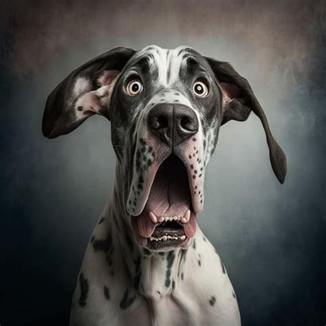 Premium Ai Image A Dog With A Surprised Expression On Its Face