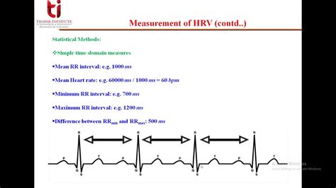 Series 2 Lecture 11 Heart Rate Variability Time Domain Measures Youtube