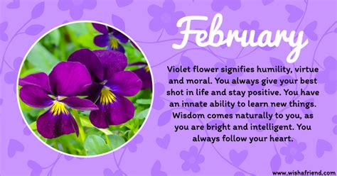 Your Birth Flower Is February