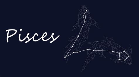 Pisces Zodiac sign constellation vector horoscope sign 3431161 Vector