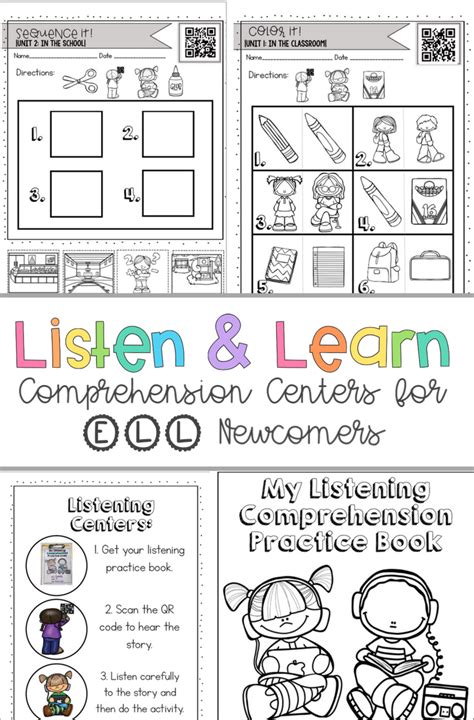 Listening Comprehension Worksheets