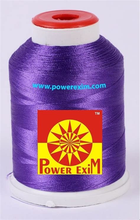 Power Exim Dyed Purple Polyester Embroidery Thread Packaging Type