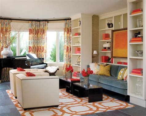 53 Adorable Burnt Orange And Teal Living Room Ideas