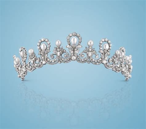 The Pear Shaped Pearl And Diamond Tiara Made By Kochert In 1891 For