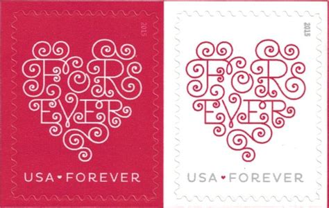 Usps Forever Hearts Forever Stamps 100 Stamps 5 Sheets Of 20