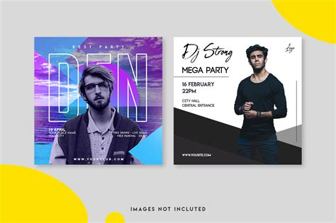 Music template | instagram stories. Music festival instagram post template set in Social Media ...