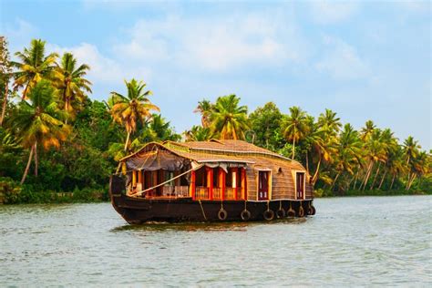 Houseboat In Alappuzha Backwaters Kerala Stock Image Image Of