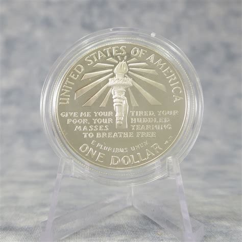 Value Of Statue Of Liberty Commemorative Silver 1 Dollar Proof Coin