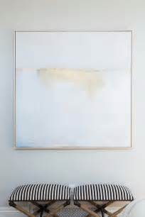 They found the listing online. White and Gold Abstract Art - Transitional - Entrance/foyer