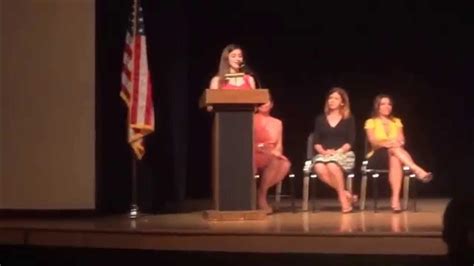 Alyssa S 8th Grade Graduation Speech Youtube