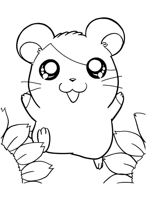 Cute Hamster Coloring Pages Coloring Home