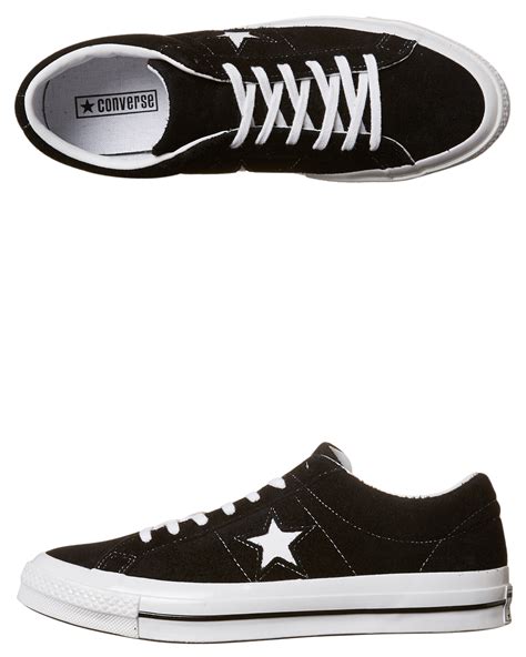 Check out the best converse shoes for men! Converse Mens One Star Suede Shoe - Black | SurfStitch