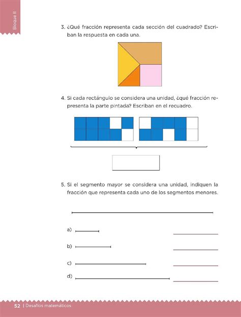Libros de cuarto grado (4to año) de egb 2021 ministerio de educación. ¿Qué fracción es? - Bloque II - Lección 28 ~ Apoyo Primaria