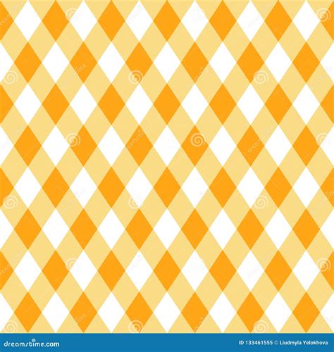Yellow Plaid Vector Seamless Pattern Stock Illustration Illustration