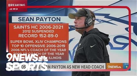 Broncos To Hire Sean Payton As New Head Coach YouTube