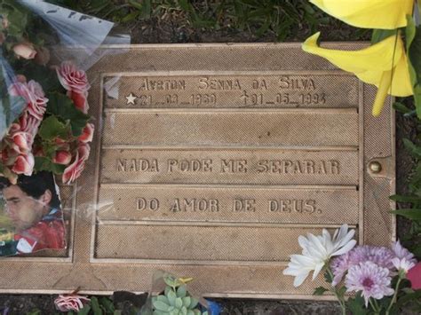Ayrton Sennas Grave Picture Of Sennas Grave Morumbi Cemetery Sao