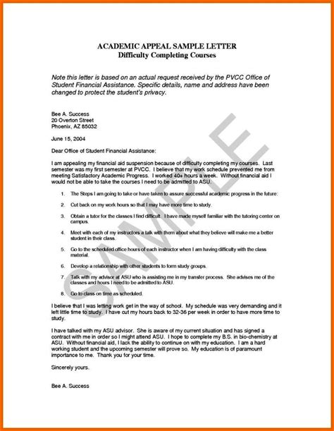 May 27, 2019 · tips for writing an academic dismissal appeal letter 1. Appeal Letter Format For College - SampleTemplatess ...