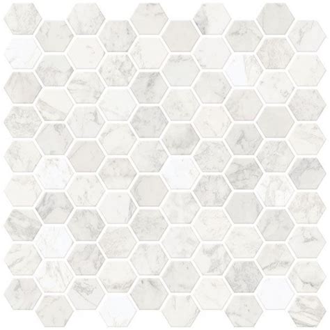 Nh2359 Hexagon Marble Peel And Stick Backsplash Tiles By In Home