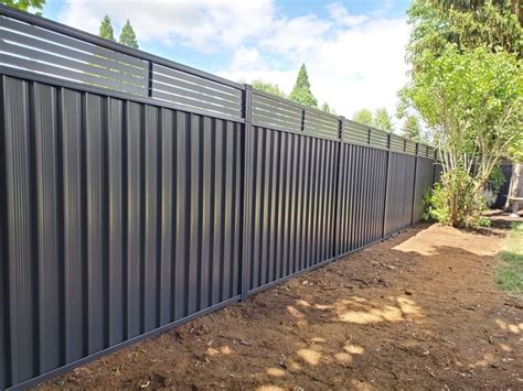 Modern Steel Fencing Corrugated Metal Fence Steel Fence Privacy