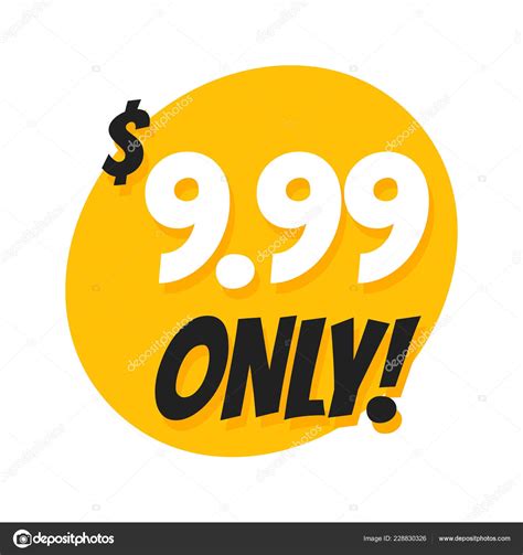 Sale 999 Dollars Only Offer Badge Sticker Design In Flat Style Stock
