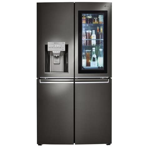 LG Cu Ft Door French Door Refrigerator With Ice Maker And Door Within Door Fingerprint