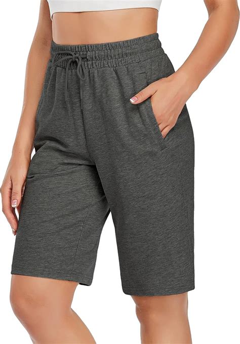 First Way Womens 10 Inseam Bermuda Shorts With 3 Pockets