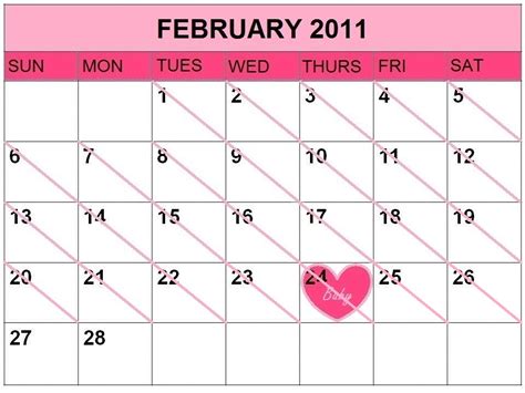 Month Of February Calendar 2011 Fashion Online Magazine