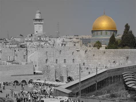 Jerusalem Gold And Black And White Editorial Stock Image Image Of