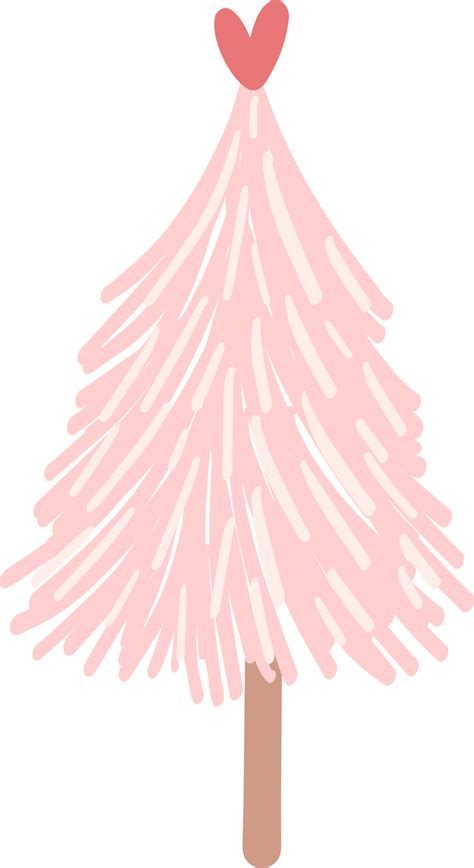 Pink Christmas Tree 29603079 Png