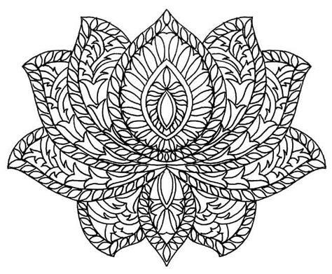 Dibujos De Mandala De Loto Para Colorear Pintar E Imprimir