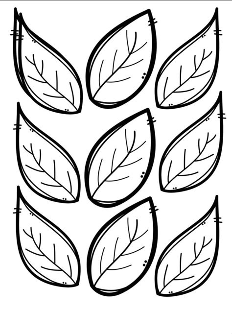 Free Leaf Template Printable Sizes Of Leaf Outlines Small Medium