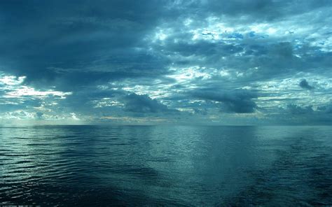 Body Of Water Sea Sky Horizon Clouds Nature Water Cyan Blue