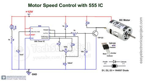 Dc Motor Speed Controller Circuit Diagram