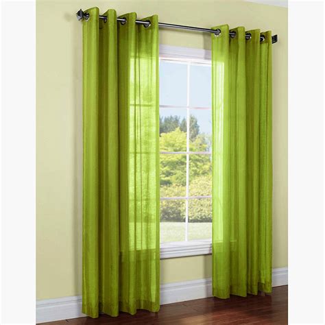 At your doorstep faster than ever. 1 FAUX SILK WINDOW PANEL SEMI SHEER CURTAIN DRAPE GROMMET ...