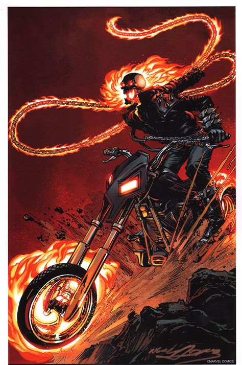 Neal Adams Signed Art Print ~ Ghost Rider