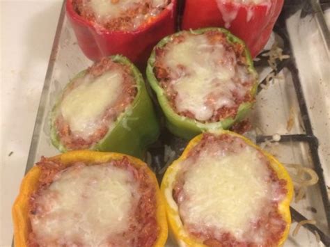 Healthy Quinoa And Ground Turkey Stuffed Peppers Recipe Food Com New