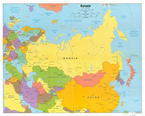 De gebieden van afrika kaart met enige landen vector. Russia And Eurasian Republics Political Map | Time Zones Map