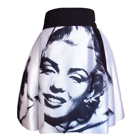 Dolce And Gabbana Marilyn Monroe Print Skirt With Images Printed