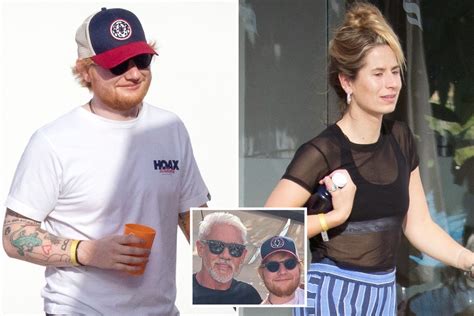 Ed Sheeran Makes Rare Appearance With Wife Cherry Seaborn As They Hang Out With Wayne Lineker At