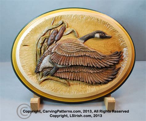 Canada Goose Free Relief Wood Carving Project Classic Carving