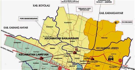 Gambar Peta Kota Solo Lengkap Gambar Peta Indonesia Duniatematik Map