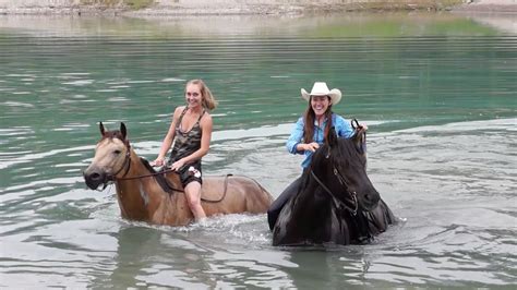 Heartlands Amber Marshall Swims With Horses Heartland Ranch