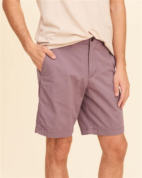 Lyst Hollister Classic Fit Shorts In Purple For Men