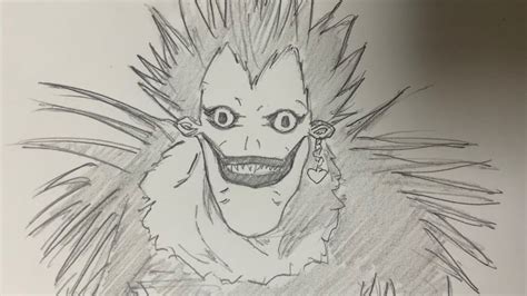 How To Draw Ryuk Step By Step Death Note Youtube