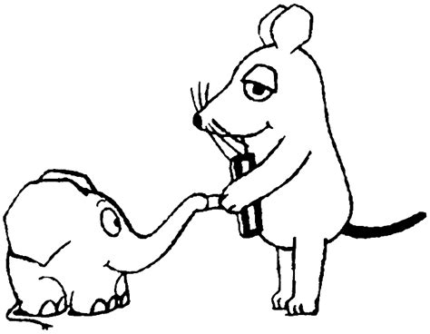 Comic & trickfilmfiguren > malvorlagen sendung mit der maus. Malvorlage Elefant Maus