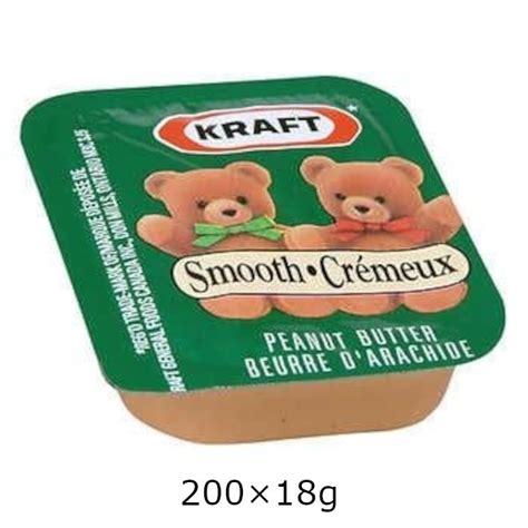 Kraft Smooth Peanut Butter 200x18g Chefs Depot