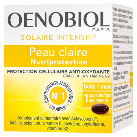 Oenobiol Solaire Intensif Nutri Protection 30 Capsules