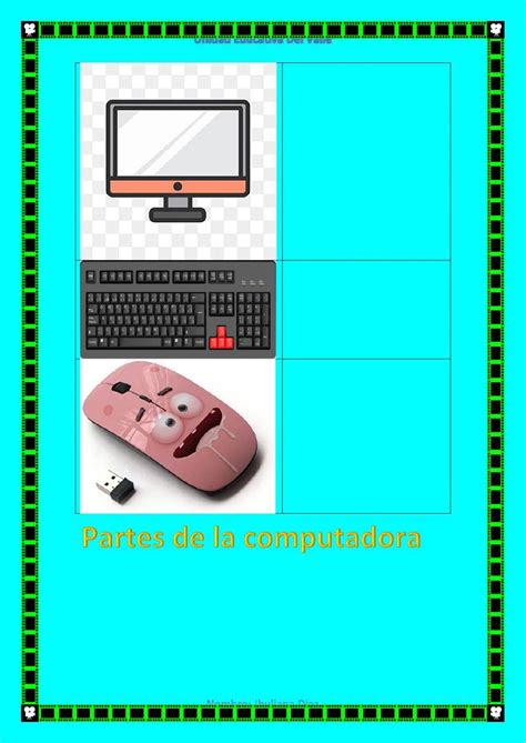 Partes De La Computadora Exercise For Segundo De Básica Live Worksheets