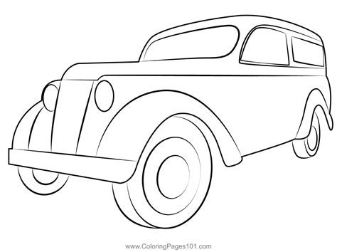Old Car Coloring Page For Kids Free Vintage Cars Printable Coloring